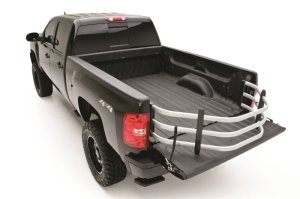 Chevrolet Silverado Truck Bed Tailgate Extender - AMP Research - BedXtender HD Sport - Silver - `07-`17